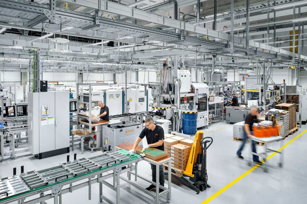 32.000.000 de componente părăsesc în fiecare an uzina de turnare sub presiune a magneziului STIHL din Weinsheim.
